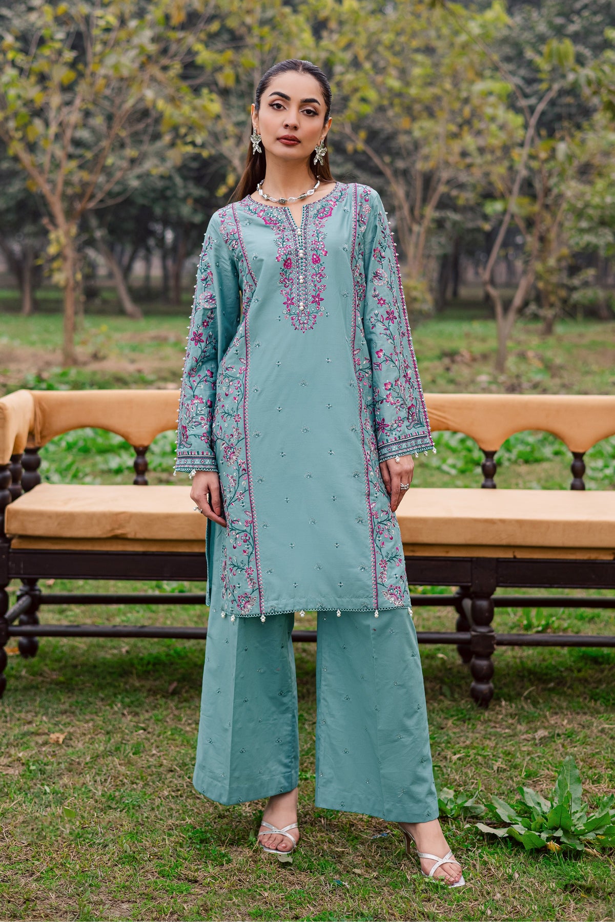 Batik | Naomi Luxury Lawn Eid Edit 26' | Khushbakht 2Pc, image 5