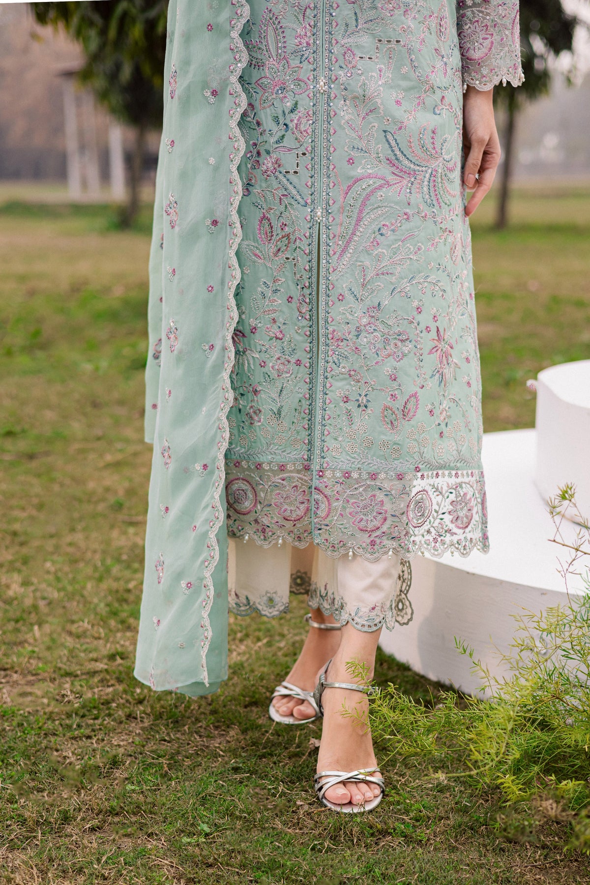 Batik | Naomi Luxury Lawn Eid Edit 26' | Iridule 3Pc, image 7