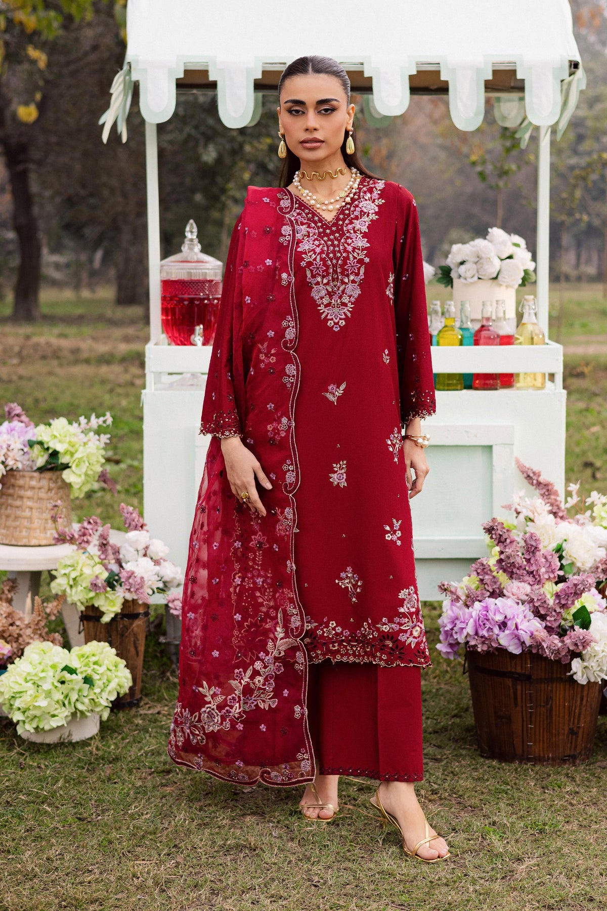 Batik | Naomi Luxury Lawn Eid Edit 26' | Ruby Ghazal 3Pc
