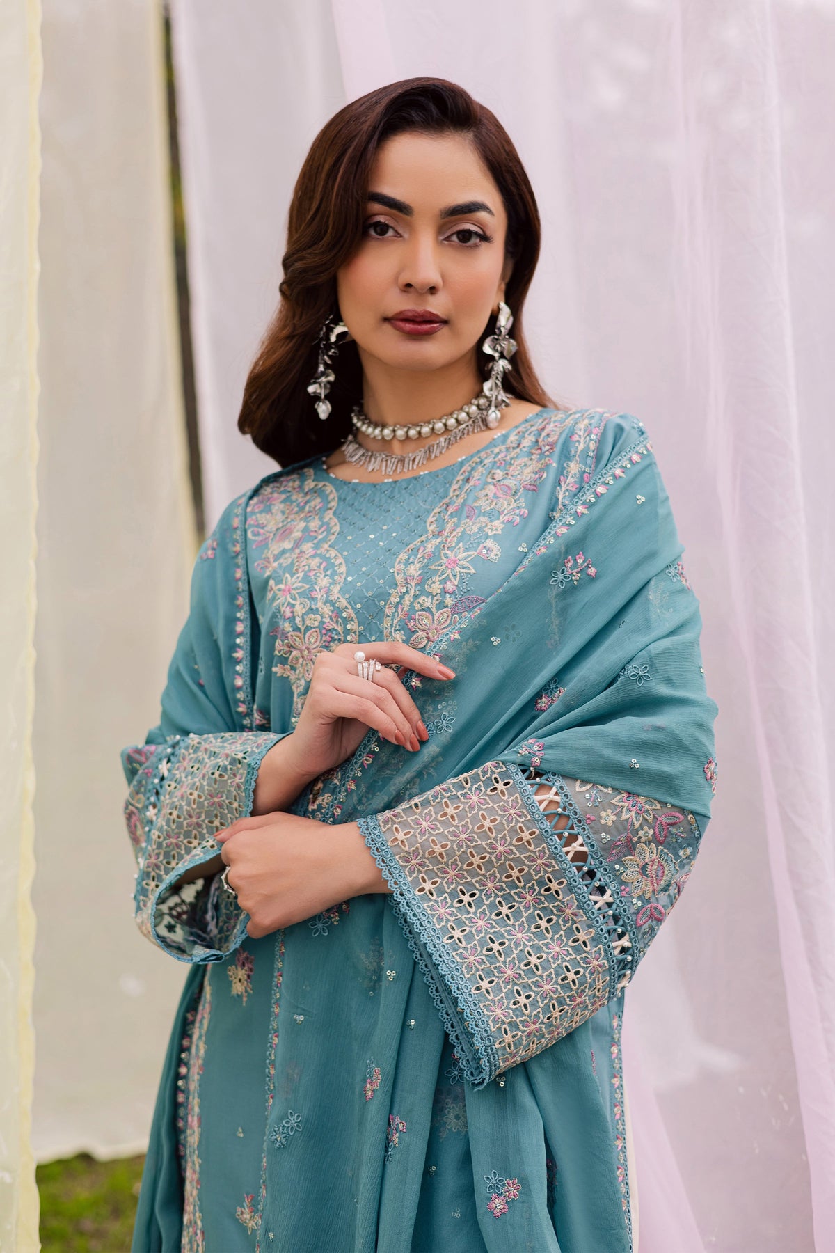 Batik | Naomi Luxury Lawn Eid Edit 26' | Aanso 3Pc, image 3