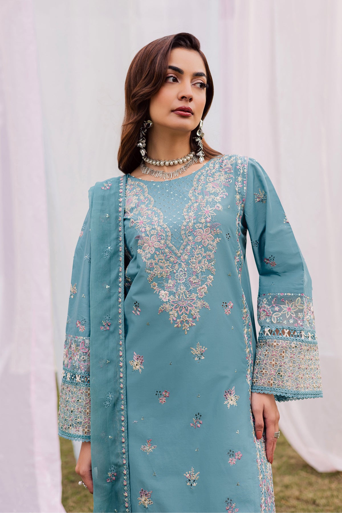 Batik | Naomi Luxury Lawn Eid Edit 26' | Aanso 3Pc, image 5