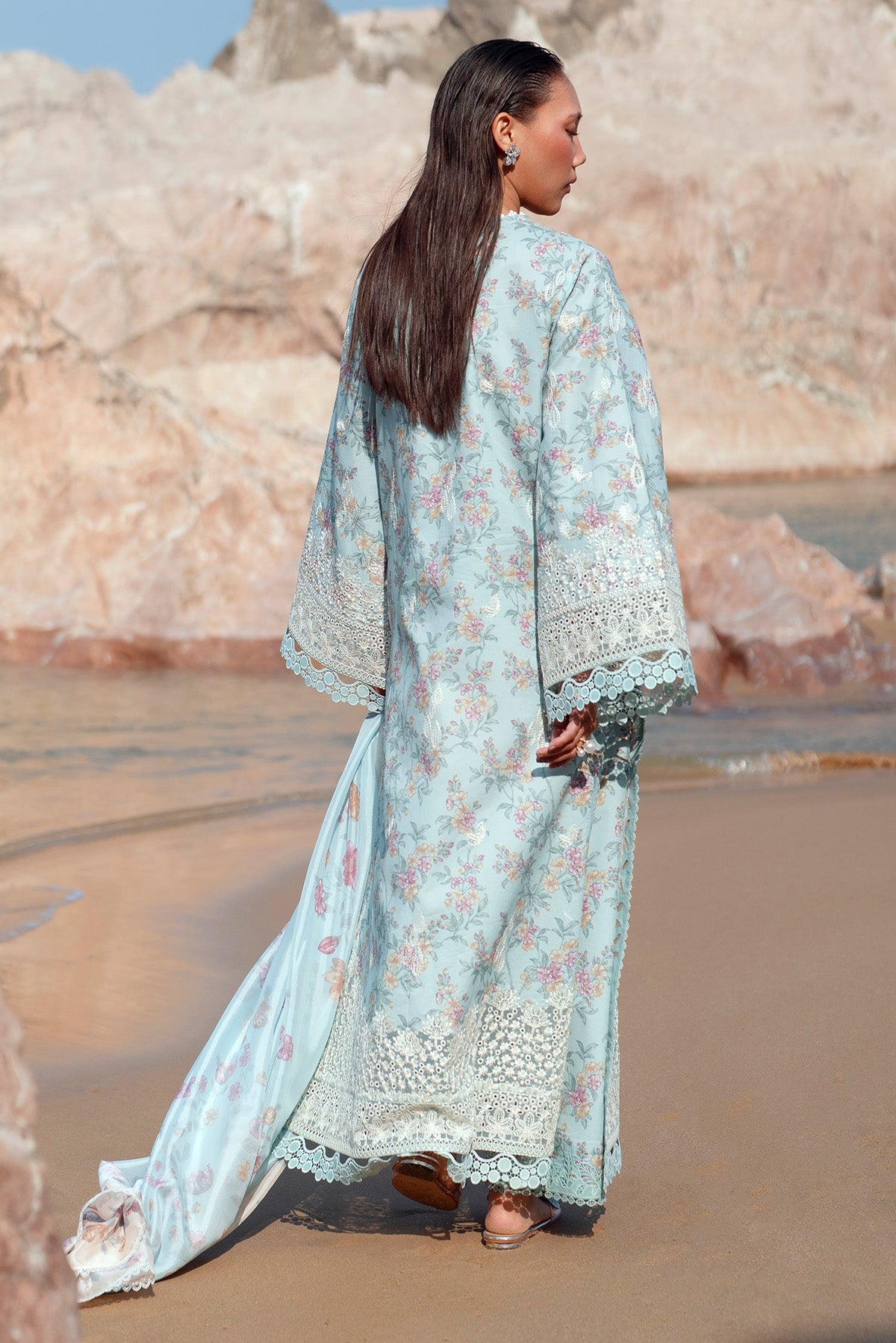 Afrozeh | Summer Together 25 | Aquamarine -  Afrozeh Ladies Clothes - Original Designer Dress - House of Maryam