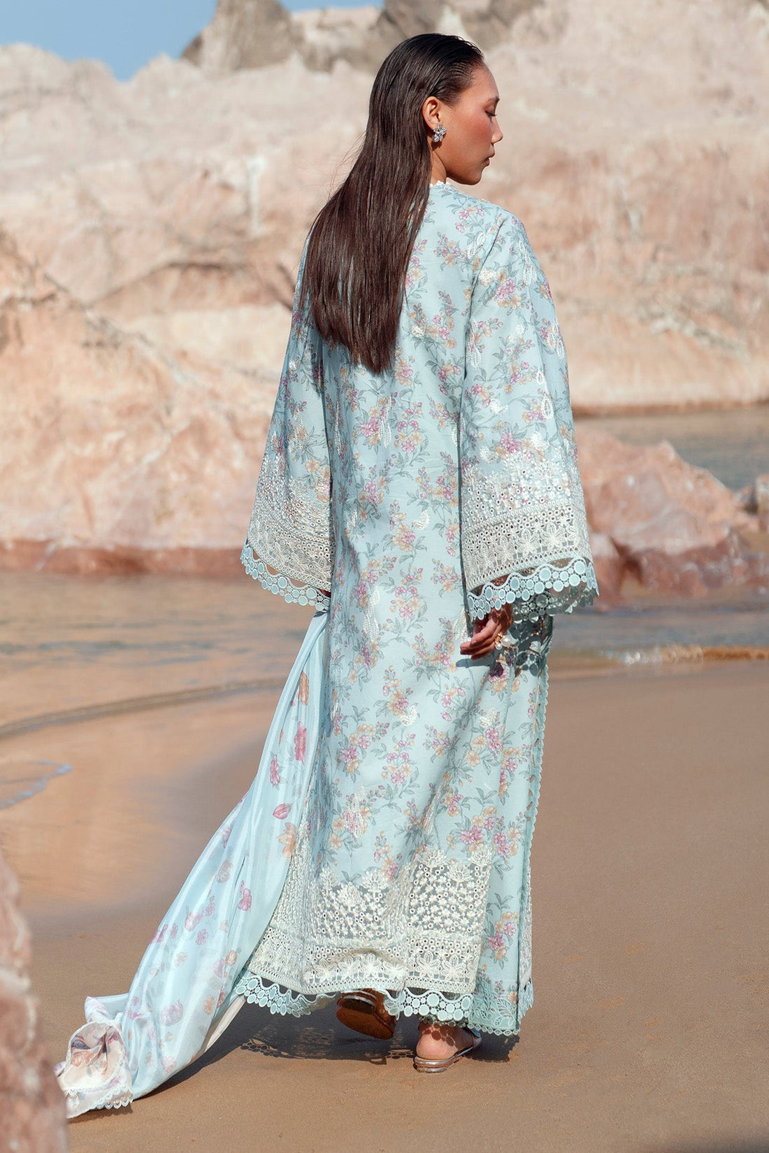 Afrozeh | Summer Together 25 | Aquamarine -  Afrozeh Ladies Clothes -  House of Maryam