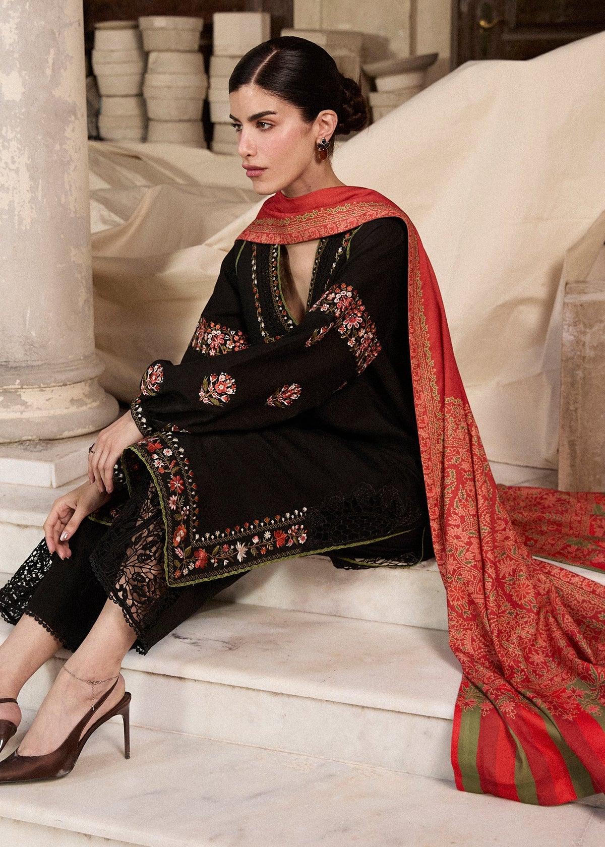 Hussain Rehar | Khaddar Pret 25 | SIYAH, image 6