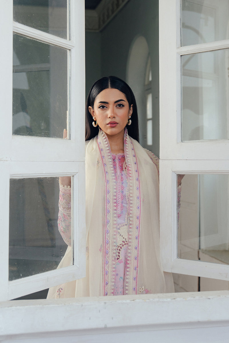 Afrozeh Skydust powder blush pink embroidered lawn suit, photo 4
