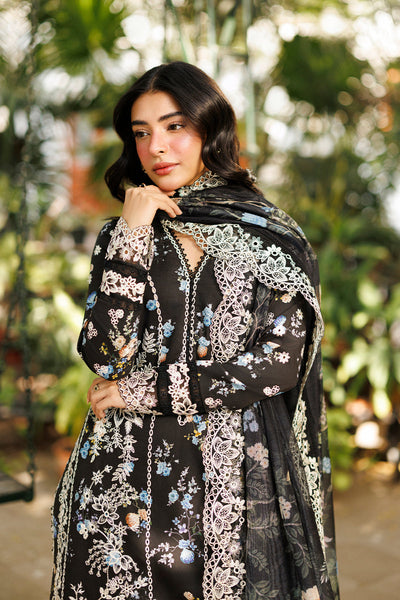 Afrozeh Nyrella black embroidered lawn suit, photo 4
