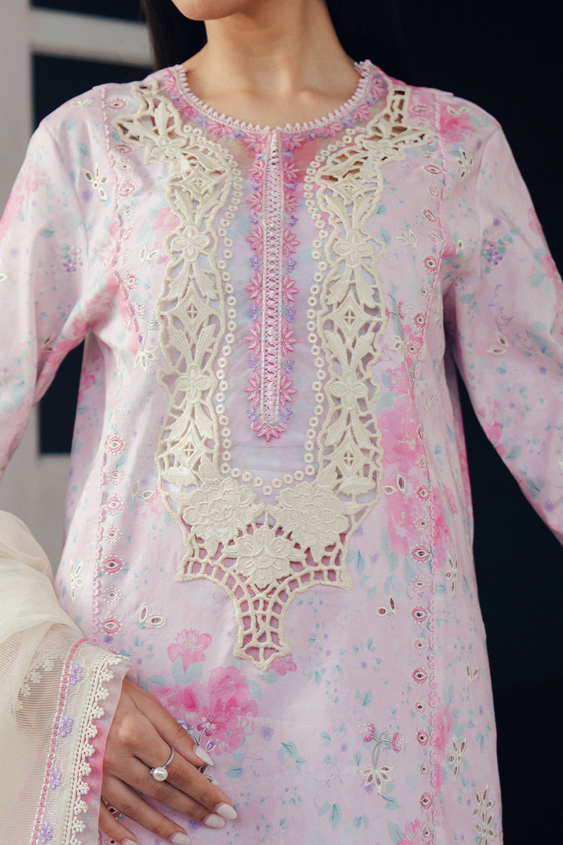 Afrozeh Skydust powder blush pink embroidered lawn suit, photo 3