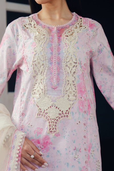Afrozeh Skydust powder blush pink embroidered lawn suit, photo 3