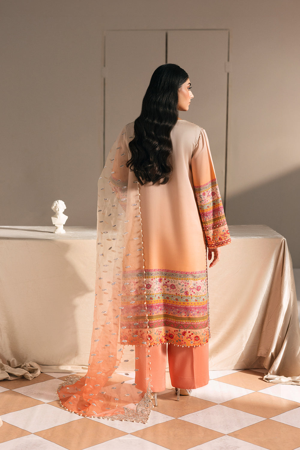Afrozeh | Silk Muse 26 | Pearl Draped, image 2