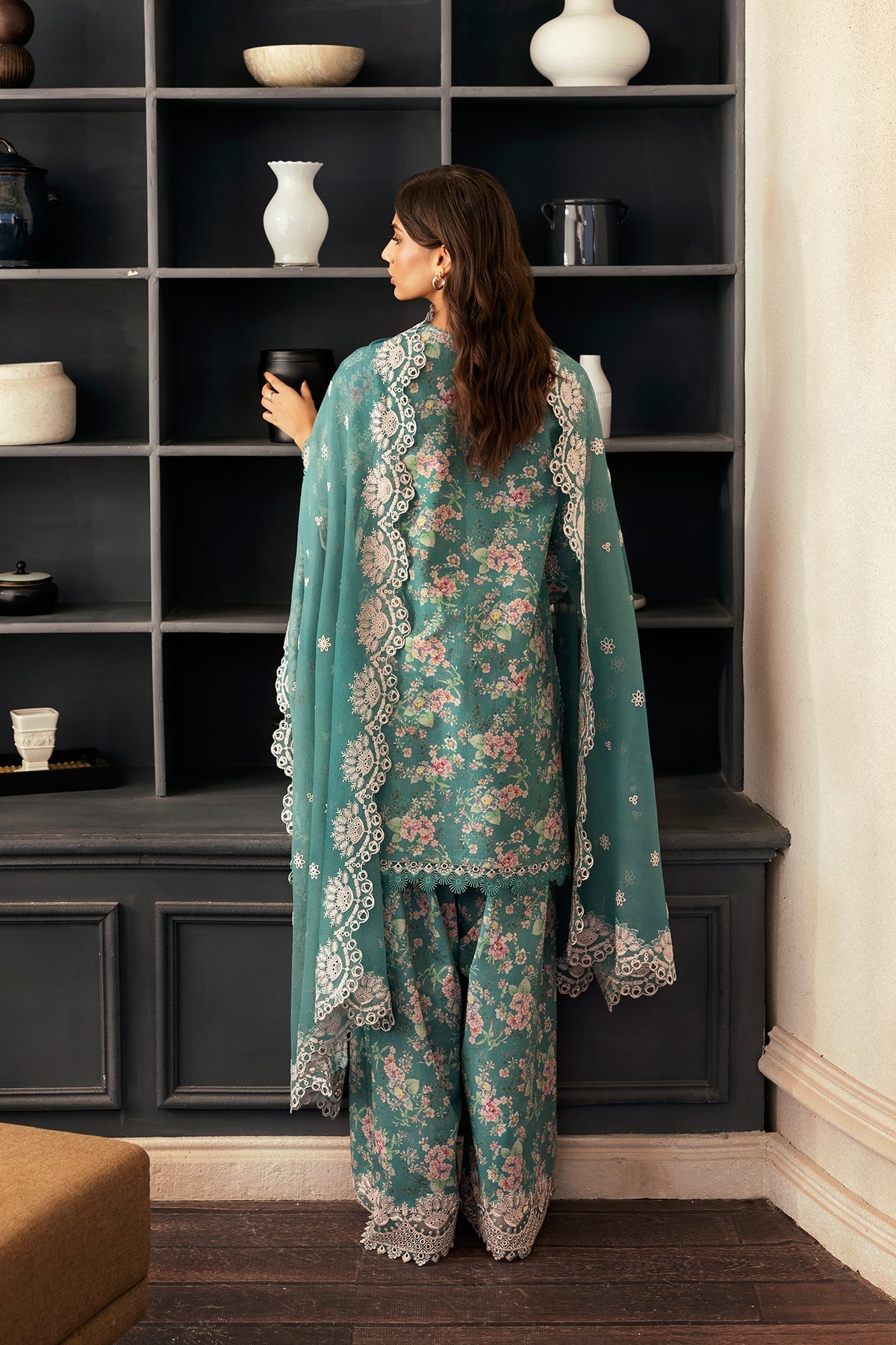 Afrozeh Breeze Bathed embroidered lawn suit, photo 2