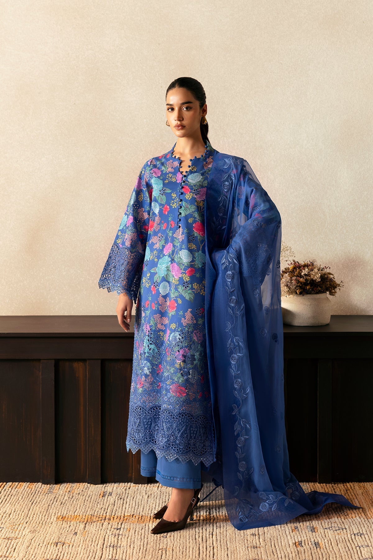 Afrozeh | Day Break | Mist Woven -  Afrozeh Ladies Clothes - Original Designer Dress - House of Maryam
