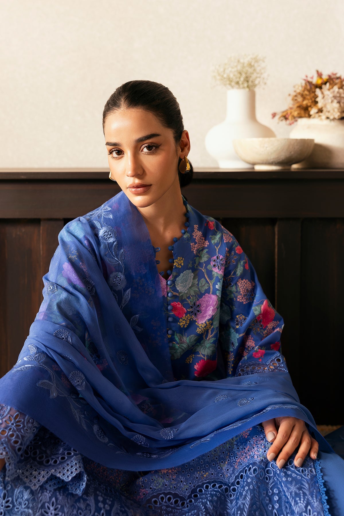 Afrozeh Mist Woven embroidered lawn suit, photo 3