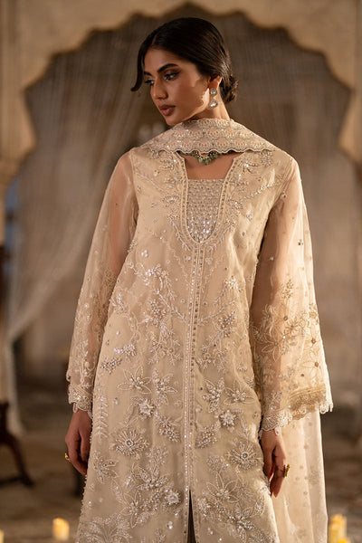 Cross Stitch | Wedding Pret | Pebble Glam-3PC Organza Embroidered Pret