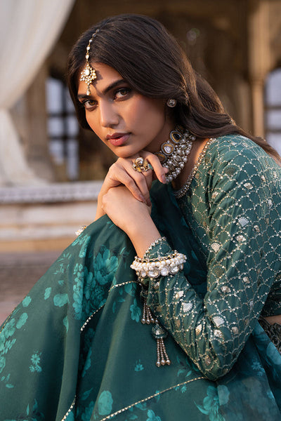 Cross Stitch | Wedding Pret | Sequin Grove-3PC Silk Embroidered Pret