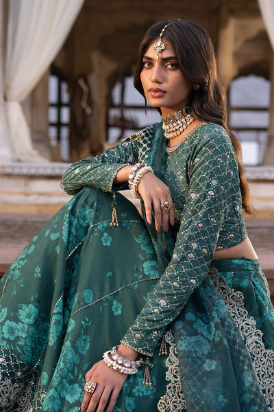 Cross Stitch | Wedding Pret | Sequin Grove-3PC Silk Embroidered Pret