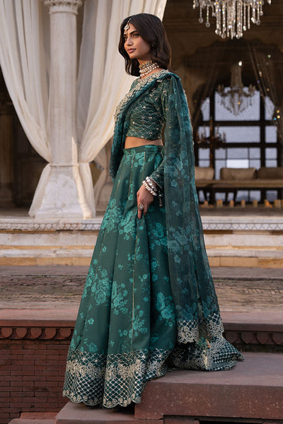 Cross Stitch | Wedding Pret | Sequin Grove-3PC Silk Embroidered Pret