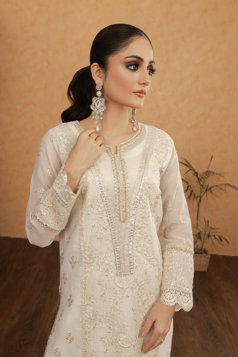 Panache | Pret | White Beauty -  Panache By Mona  - Original Designer Dress - House of Maryam