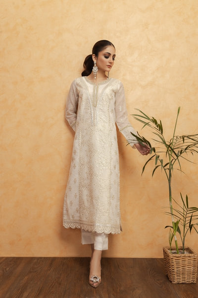 Panache | Pret | White Beauty -  Panache By Mona  - Original Designer Dress - House of Maryam