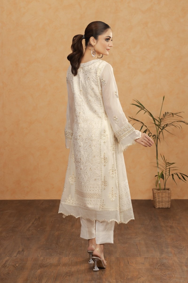Panache | Pret | White Beauty -  Panache By Mona  - Original Designer Dress - House of Maryam