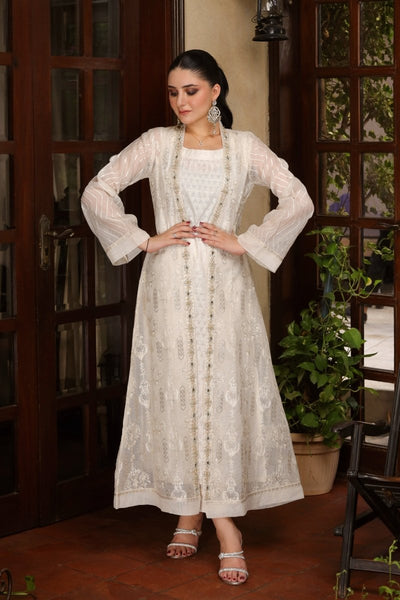 Panache | Pret | White Grace -  Panache By Mona  - Original Designer Dress - House of Maryam