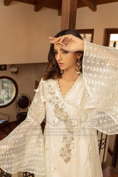 Panache | Pret | White Mystique -  Panache By Mona  - Original Designer Dress - House of Maryam