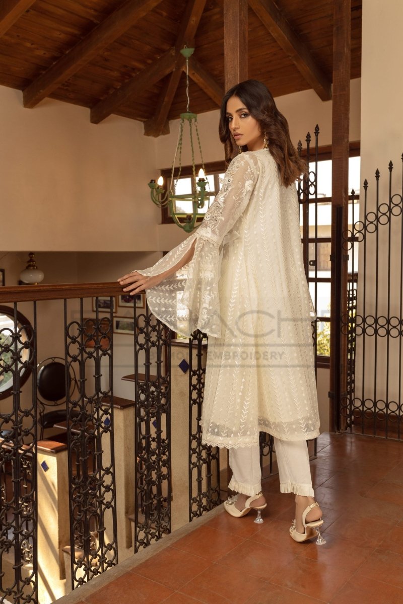 Panache | Pret | White Mystique -  Panache By Mona  - Original Designer Dress - House of Maryam