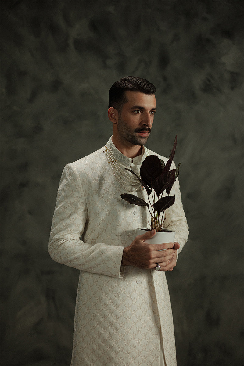 Republic By Omar Farooq | Sherwani Couture | 'Ishan' Sherwani -  Republic by Omar Farooq SHERWANI COUTURE - Original Designer Dress - House of Maryam