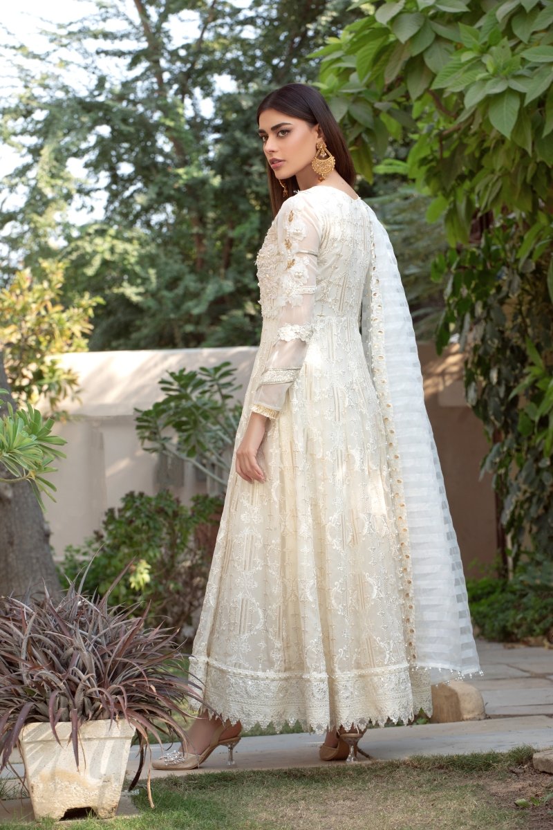 Panache | Pret | White Sparkle -  Panache By Mona  - Original Designer Dress - House of Maryam