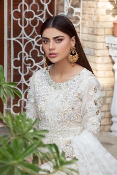 Panache | Pret | White Sparkle -  Panache By Mona  - Original Designer Dress - House of Maryam