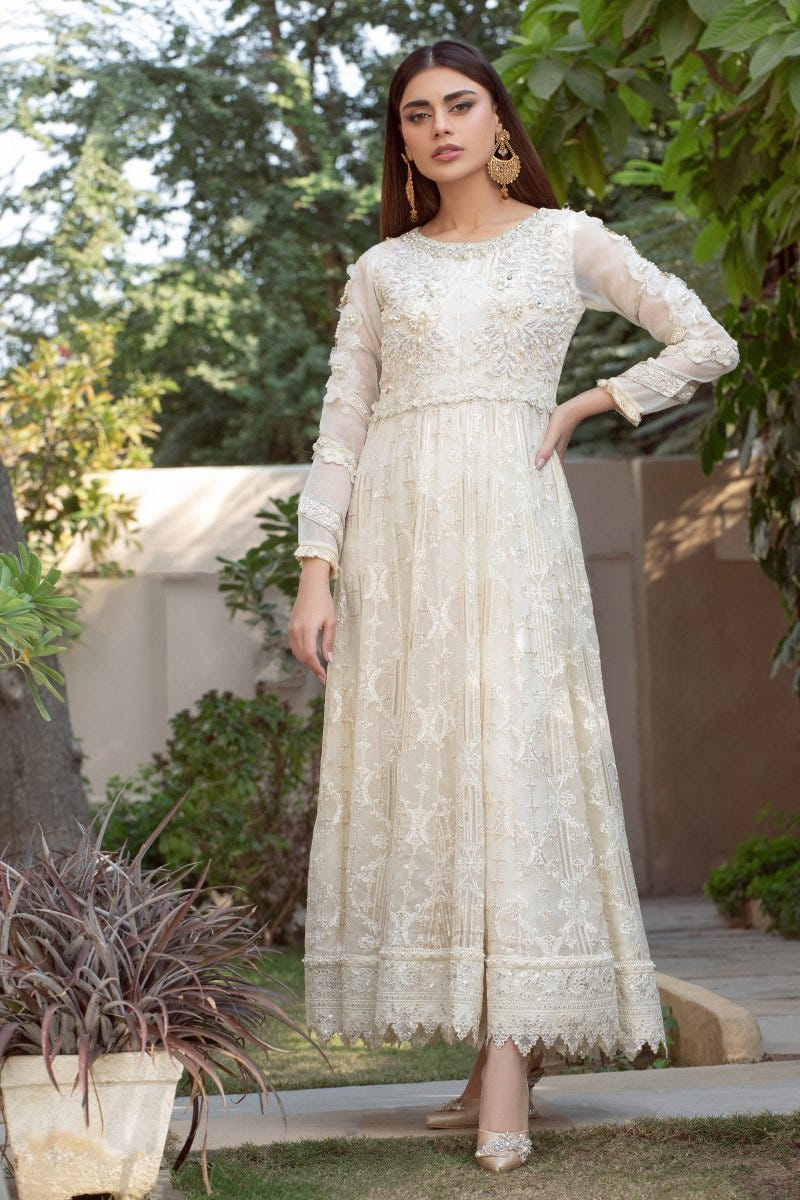 Panache | Pret | White Sparkle -  Panache By Mona  - Original Designer Dress - House of Maryam