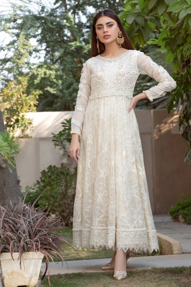 Panache | Pret | White Sparkle -  Panache By Mona  - Original Designer Dress - House of Maryam