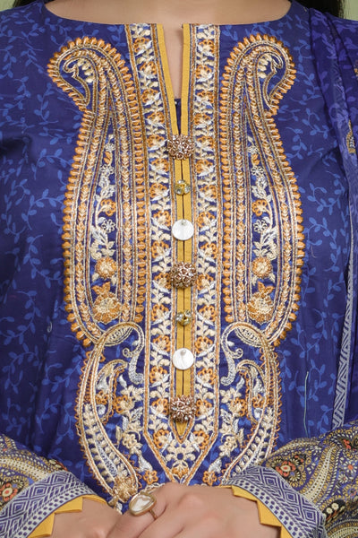 Zellbury | Unstitched 2 Piece Lawn | Embroidered Shirt Dupatta - 1688 -  Zellbury Women Essential Unstitched - Original Designer Dress - House of Maryam