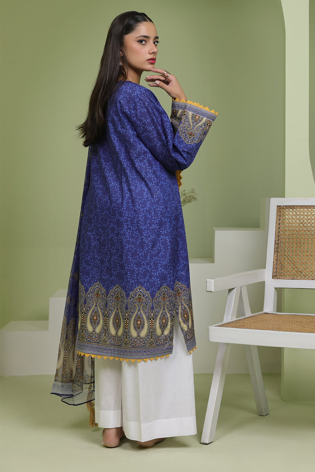 Zellbury | Unstitched 2 Piece Lawn | Embroidered Shirt Dupatta - 1688 -  Zellbury Women Essential Unstitched - Original Designer Dress - House of Maryam