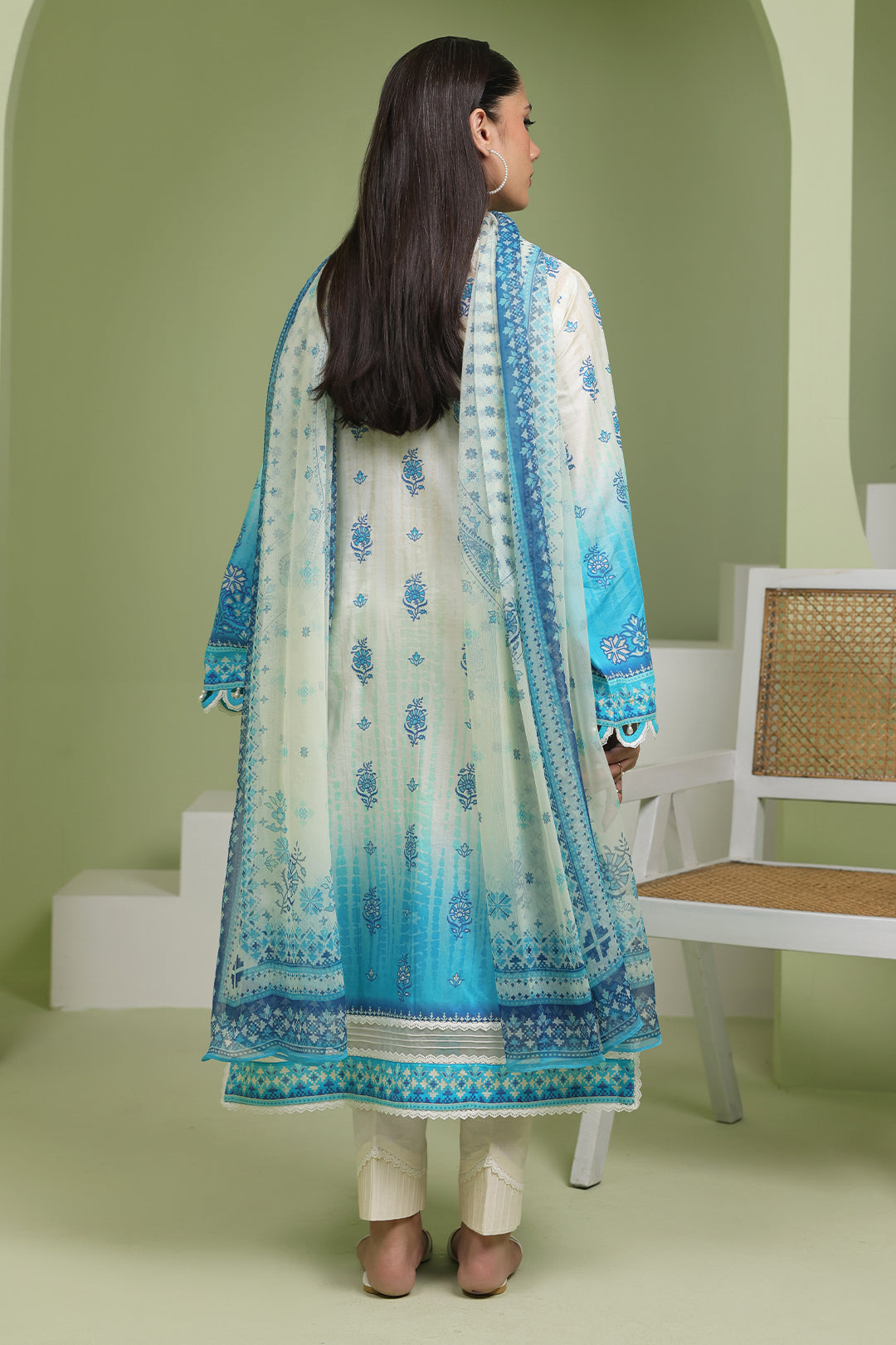 Zellbury | Unstitched 2 Piece Lawn | Embroidered Shirt Dupatta - 1694 -  Zellbury Women Essential Unstitched - Original Designer Dress - House of Maryam