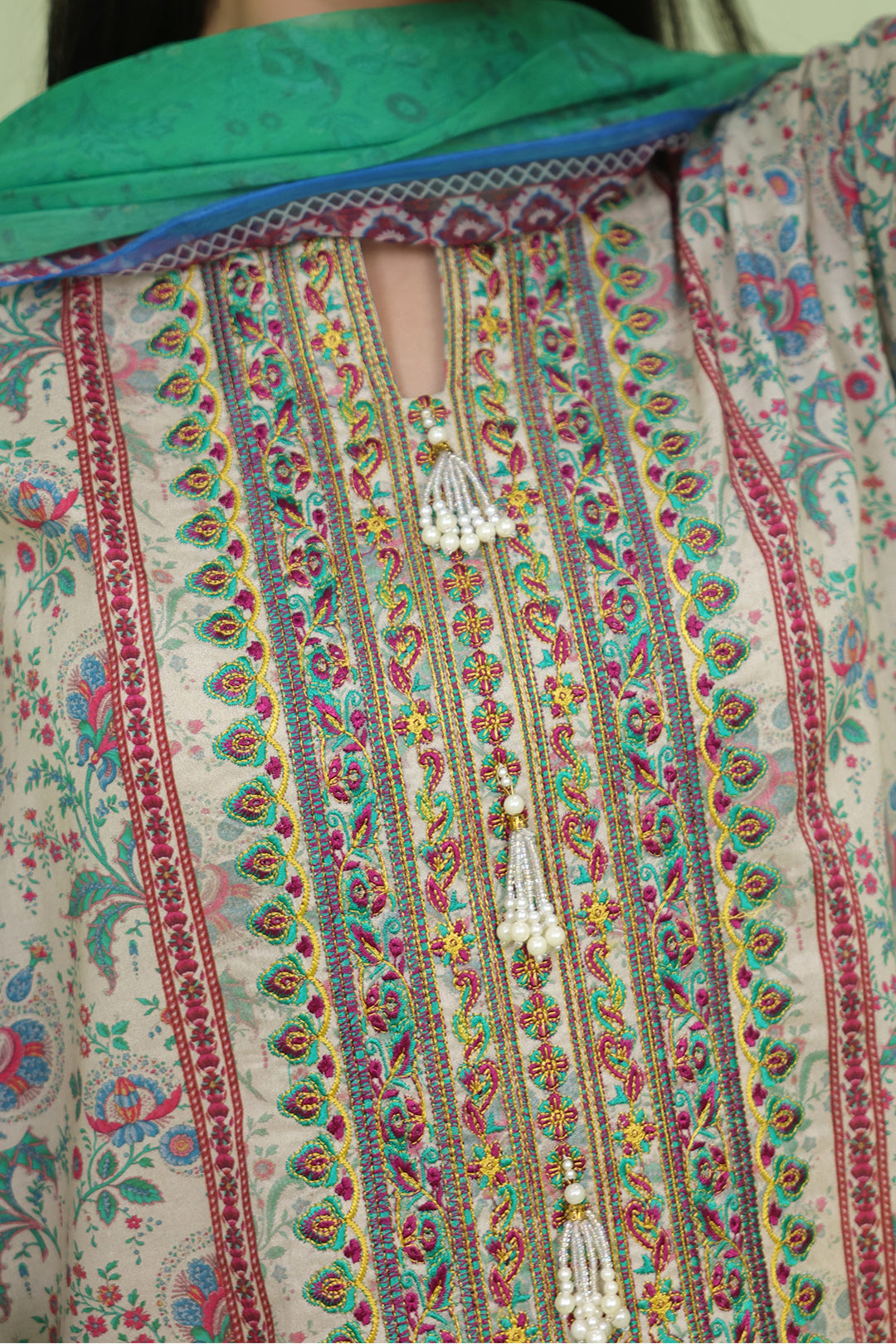 Zellbury | Unstitched 2 Piece Lawn | Embroidered Shirt Dupatta - 1714 -  Zellbury Women Essential Unstitched - Original Designer Dress - House of Maryam