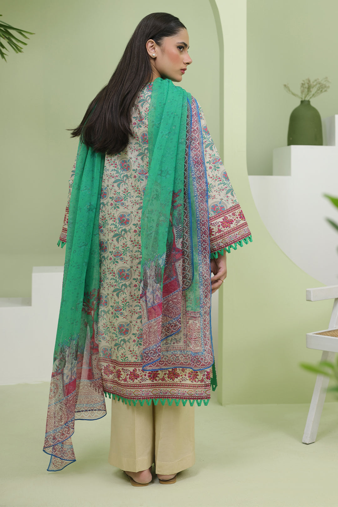 Zellbury | Unstitched 2 Piece Lawn | Embroidered Shirt Dupatta - 1714 -  Zellbury Women Essential Unstitched - Original Designer Dress - House of Maryam