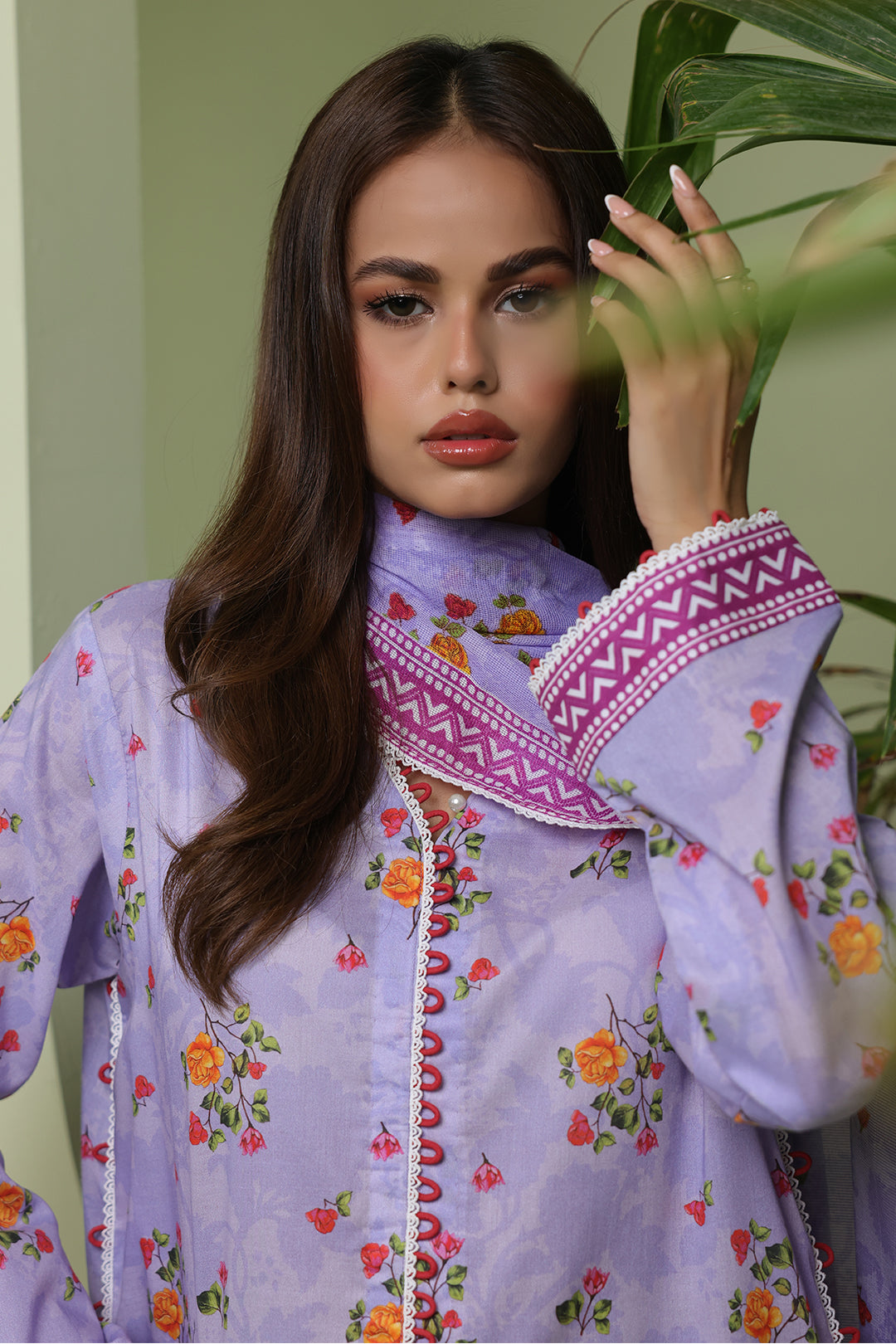 Zellbury | Unstitched 3 Piece Lawn | Shirt Shalwar Dupatta - 1420 -  Zellbury Women Essential Unstitched - Original Designer Dress - House of Maryam