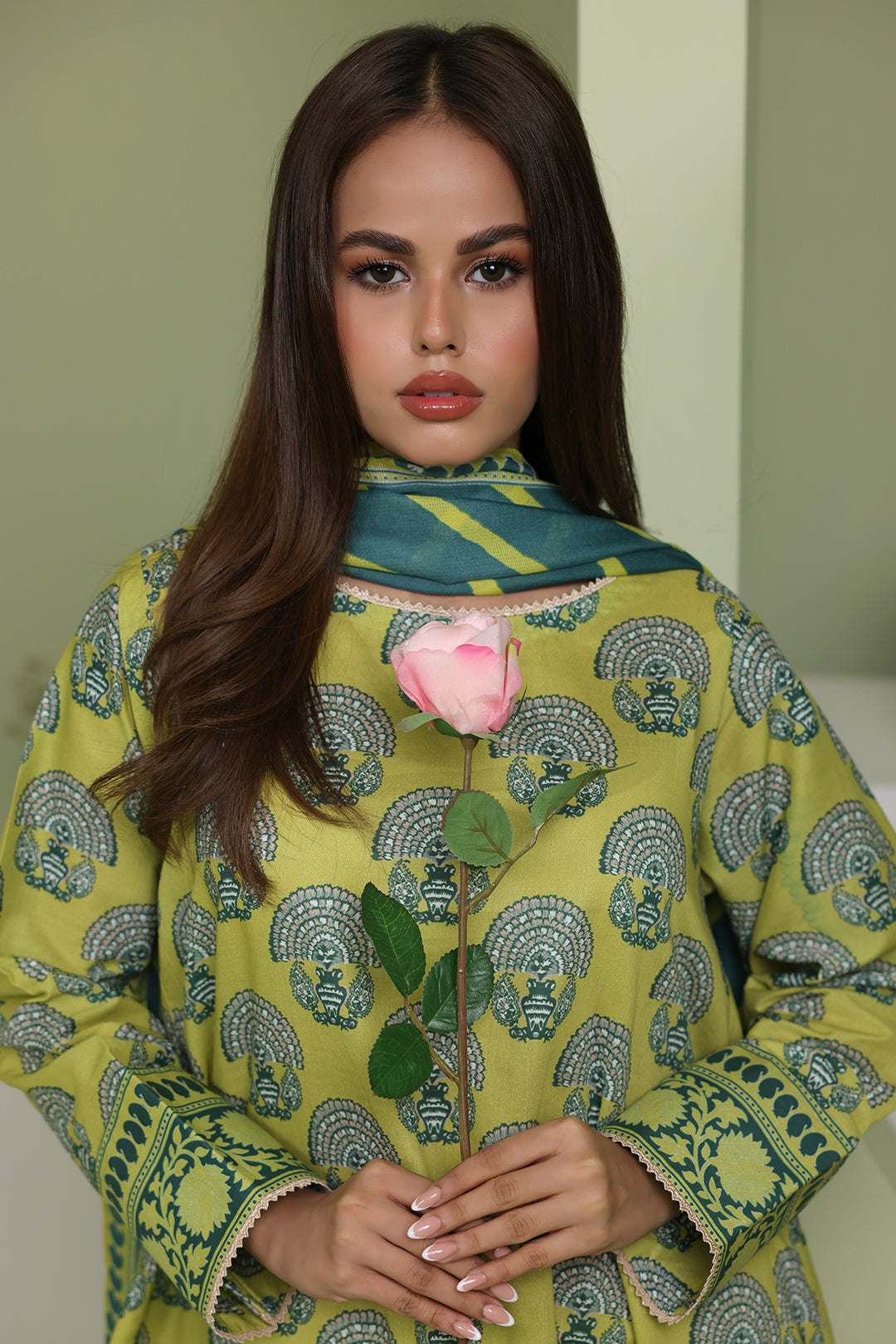 Zellbury | Unstitched 3 Piece Lawn | Shirt Shalwar Dupatta - 1720 -  Zellbury Women Essential Unstitched - Original Designer Dress - House of Maryam