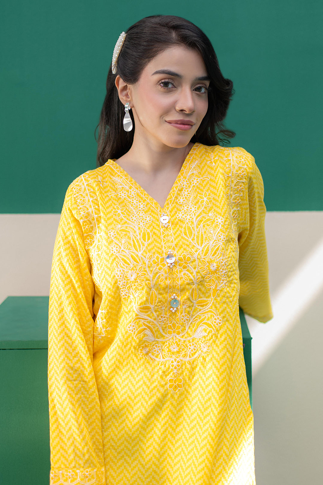 Zellbury | Summer Pret | Embroidered Kurta - 2895 -  Zellbury Women Essential Pret - Original Designer Dress - House of Maryam