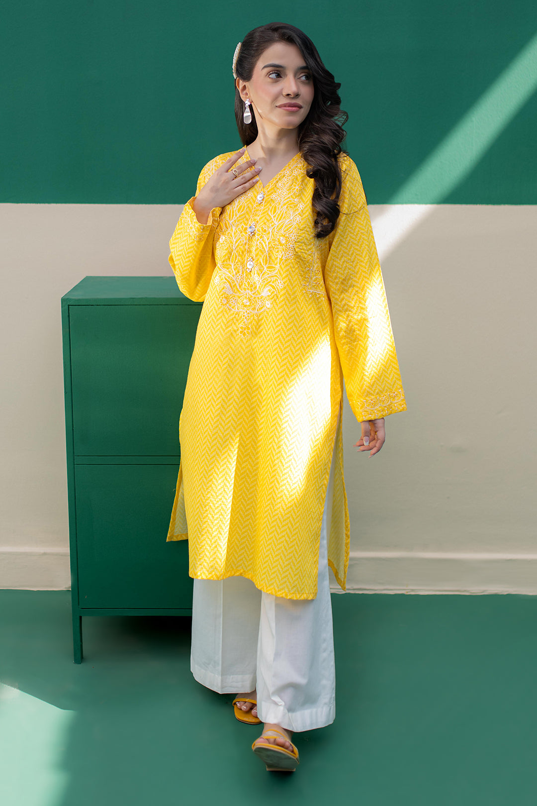 Zellbury | Summer Pret | Embroidered Kurta - 2895 -  Zellbury Women Essential Pret - Original Designer Dress - House of Maryam