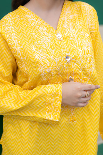 Zellbury | Summer Pret | Embroidered Kurta - 2895 -  Zellbury Women Essential Pret - Original Designer Dress - House of Maryam