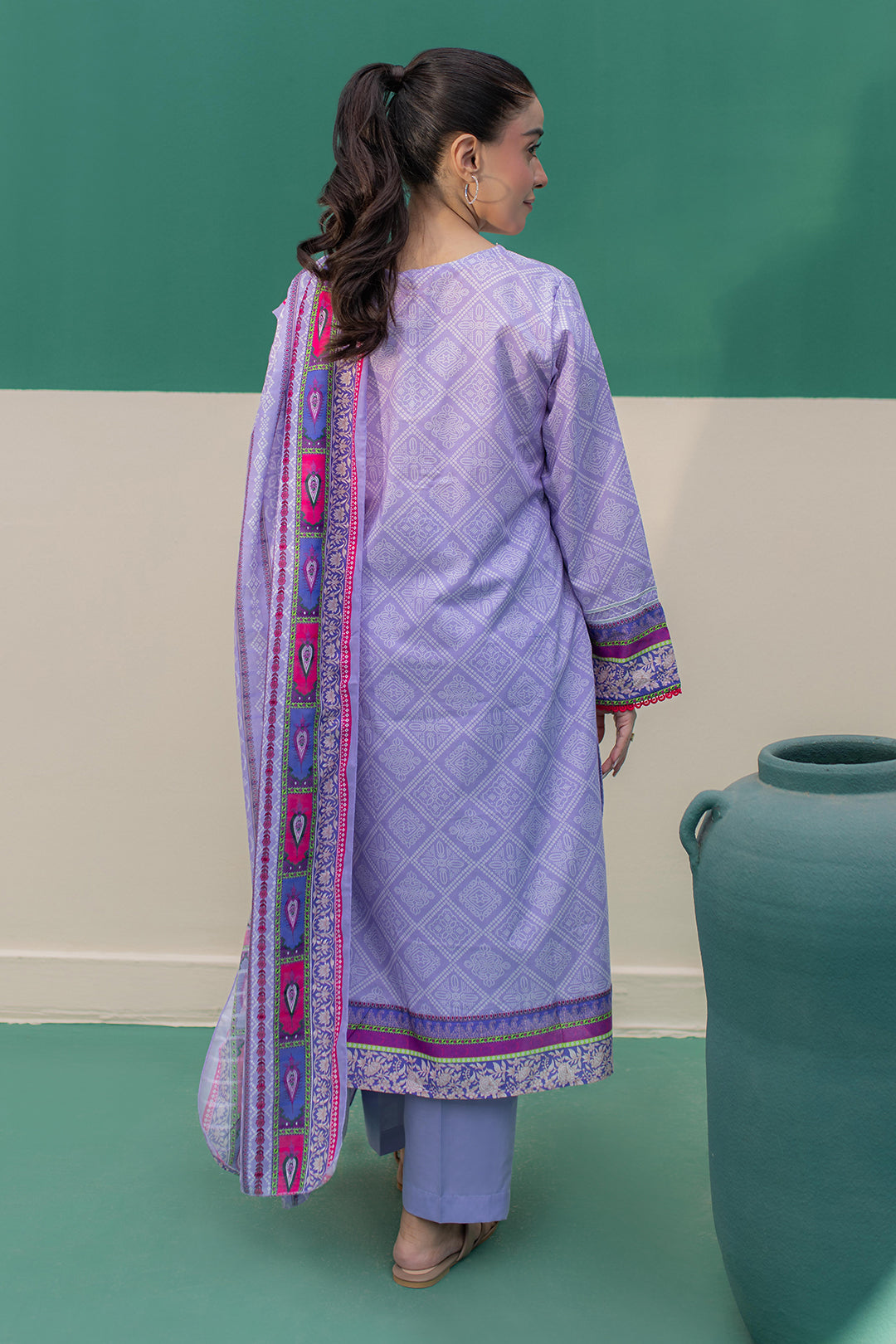 Zellbury | Summer Pret | Kurta Dupatta Trouser - 2828 -  Zellbury Women Essential Pret - Original Designer Dress - House of Maryam