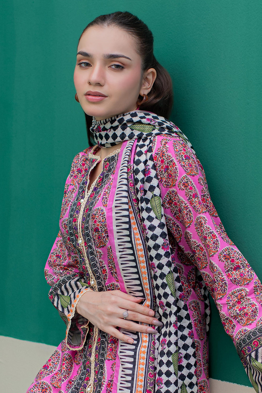 Zellbury | Summer Pret | Kurta Dupatta Trouser - 2830 -  Zellbury Women Essential Pret - Original Designer Dress - House of Maryam