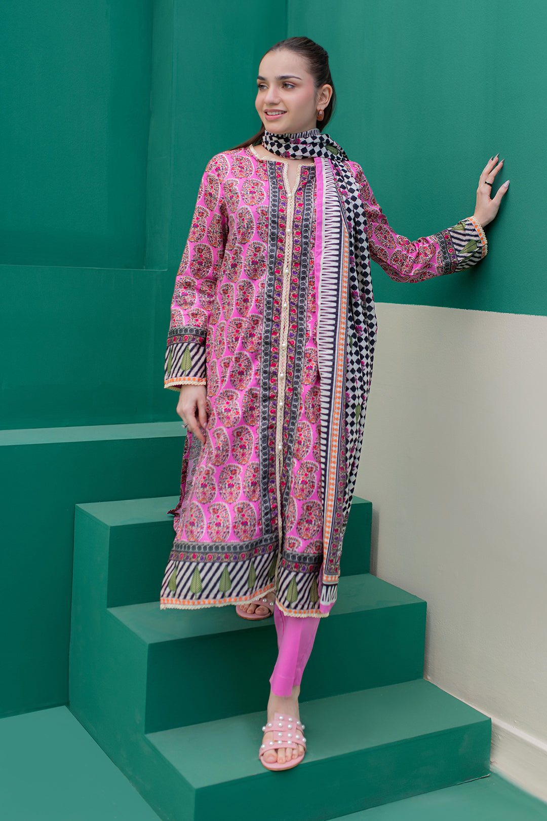 Zellbury | Summer Pret | Kurta Dupatta Trouser - 2830