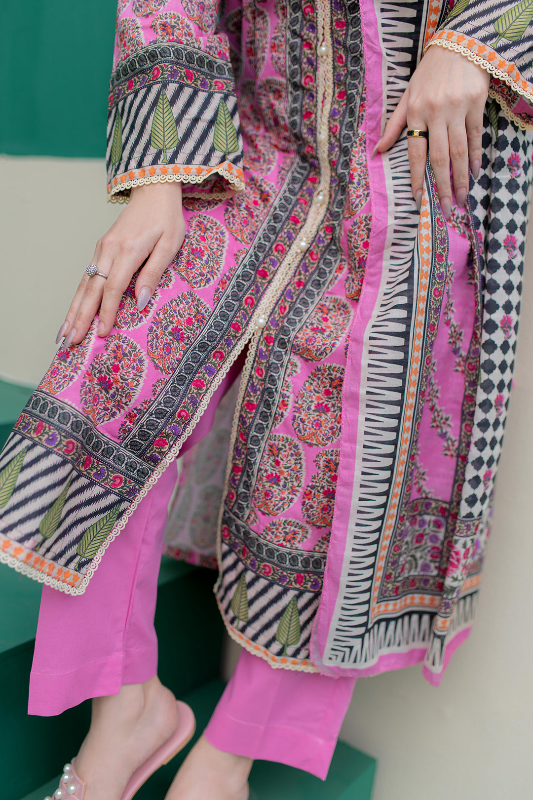 Zellbury | Summer Pret | Kurta Dupatta Trouser - 2830 -  Zellbury Women Essential Pret - Original Designer Dress - House of Maryam