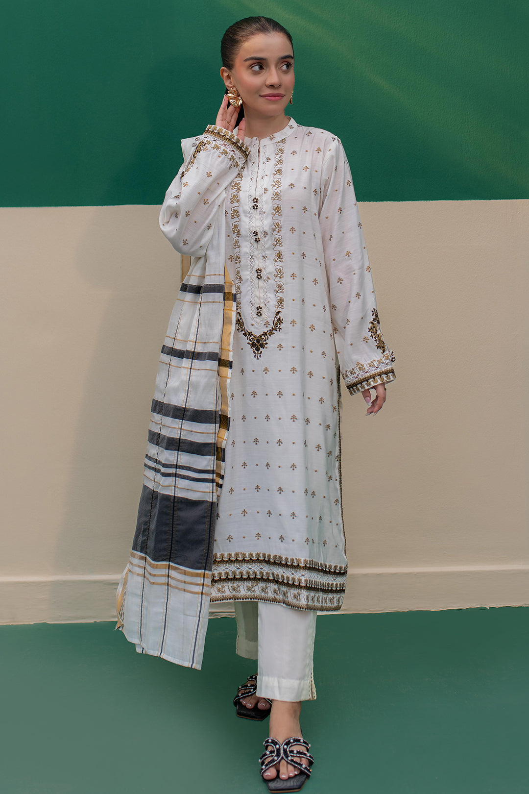 Zellbury | Summer Pret | Embroidered Kurta Dupatta - 1978 -  Zellbury Women Signature Pret - Original Designer Dress - House of Maryam
