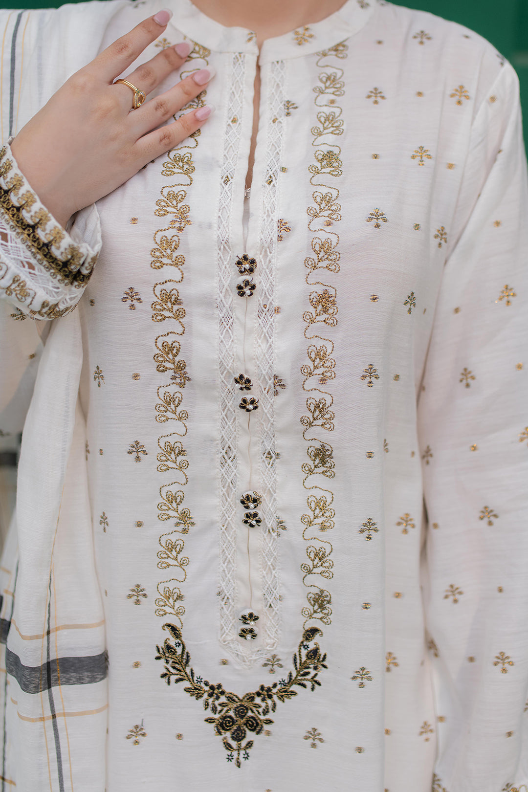 Zellbury | Summer Pret | Embroidered Kurta Dupatta - 1978 -  Zellbury Women Signature Pret - Original Designer Dress - House of Maryam