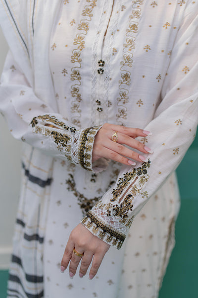 Zellbury | Summer Pret | Embroidered Kurta Dupatta - 1978 -  Zellbury Women Signature Pret - Original Designer Dress - House of Maryam