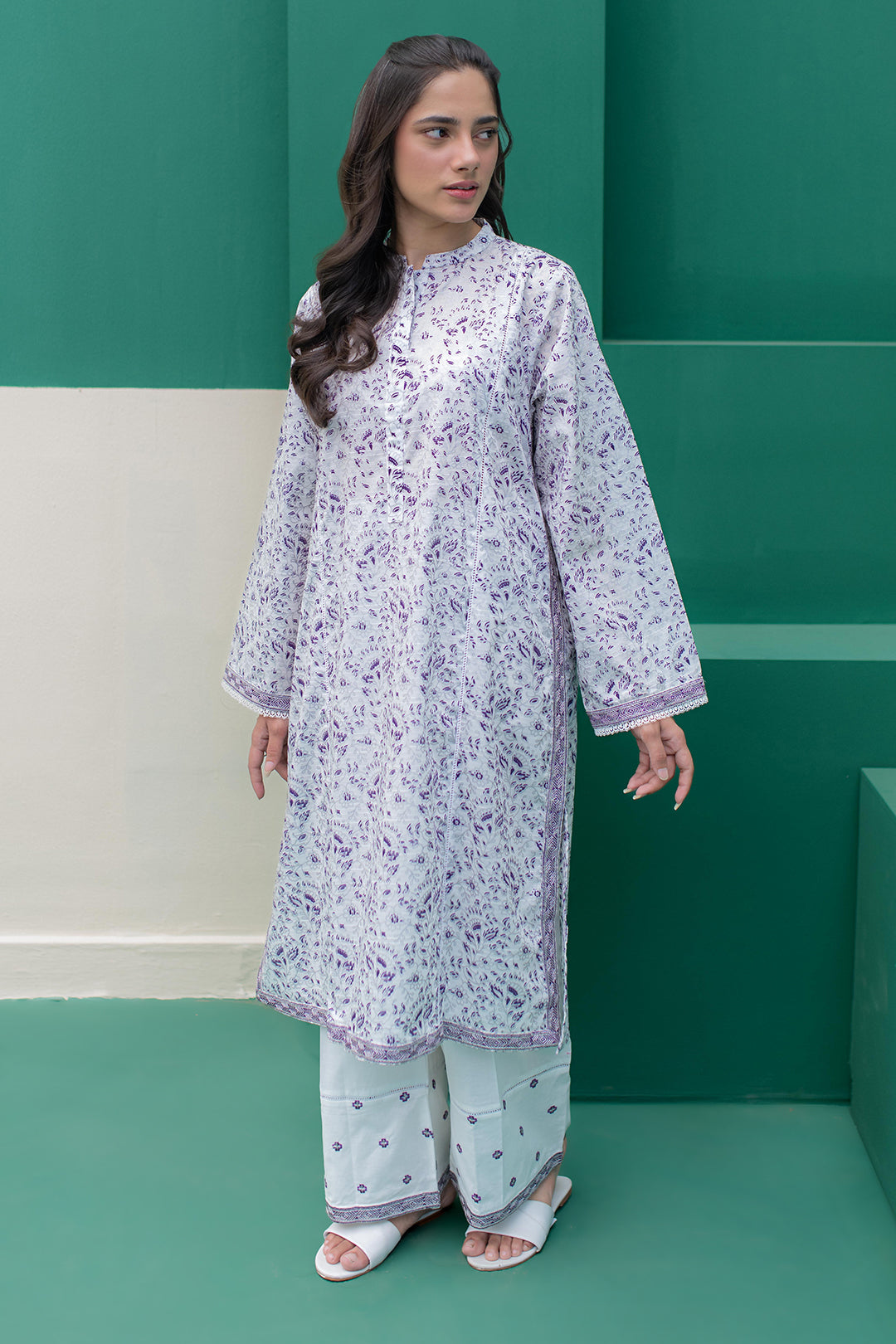 Zellbury | Summer Pret | Embroidered Kurta Trouser - 2116 -  Zellbury Women Essential Pret - Original Designer Dress - House of Maryam