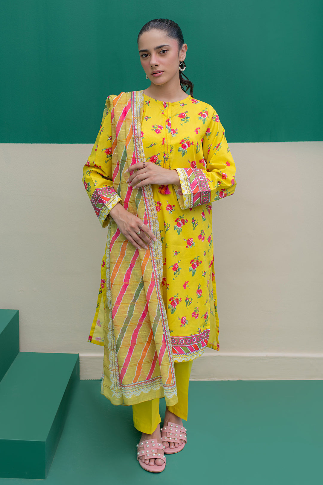 Zellbury | Summer Pret | Kurta Dupatta Trouser - 2111